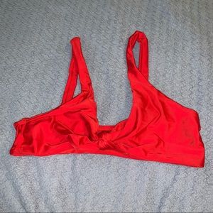 red bikini top